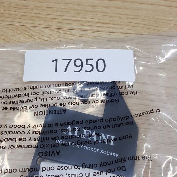 ALFANI Mens Bow Tie Purple Lavender & Solid White Pocket Square Matching Set - Picture 3 of 3